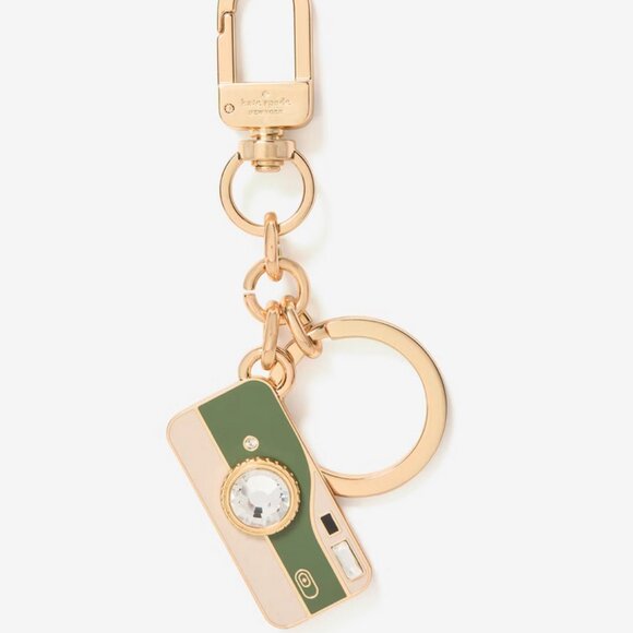 Kate Spade New York Picture This 3D Metal Camera Key Fob Bag Charm Keychain NEW - Picture 2 of 5